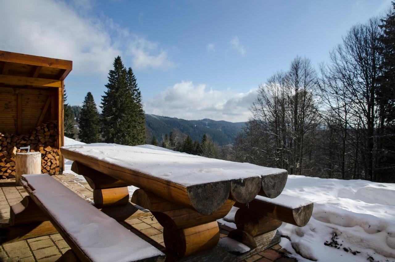 Luxus-Ferienhaus Blockhaus Chalet Nr 2 Toplage Am Feldberg Mit Sauna, Outdoor-Hottub, Kamin Auf 1300M Uem المظهر الخارجي الصورة